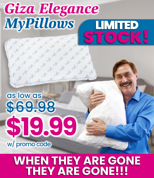 Limited Stock Available, Shop Now! My Pillow